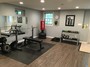 Custom home gym.